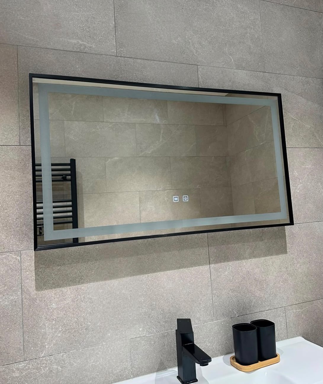 Miroir Alma — 90 × 50 cm · LED anti-buée