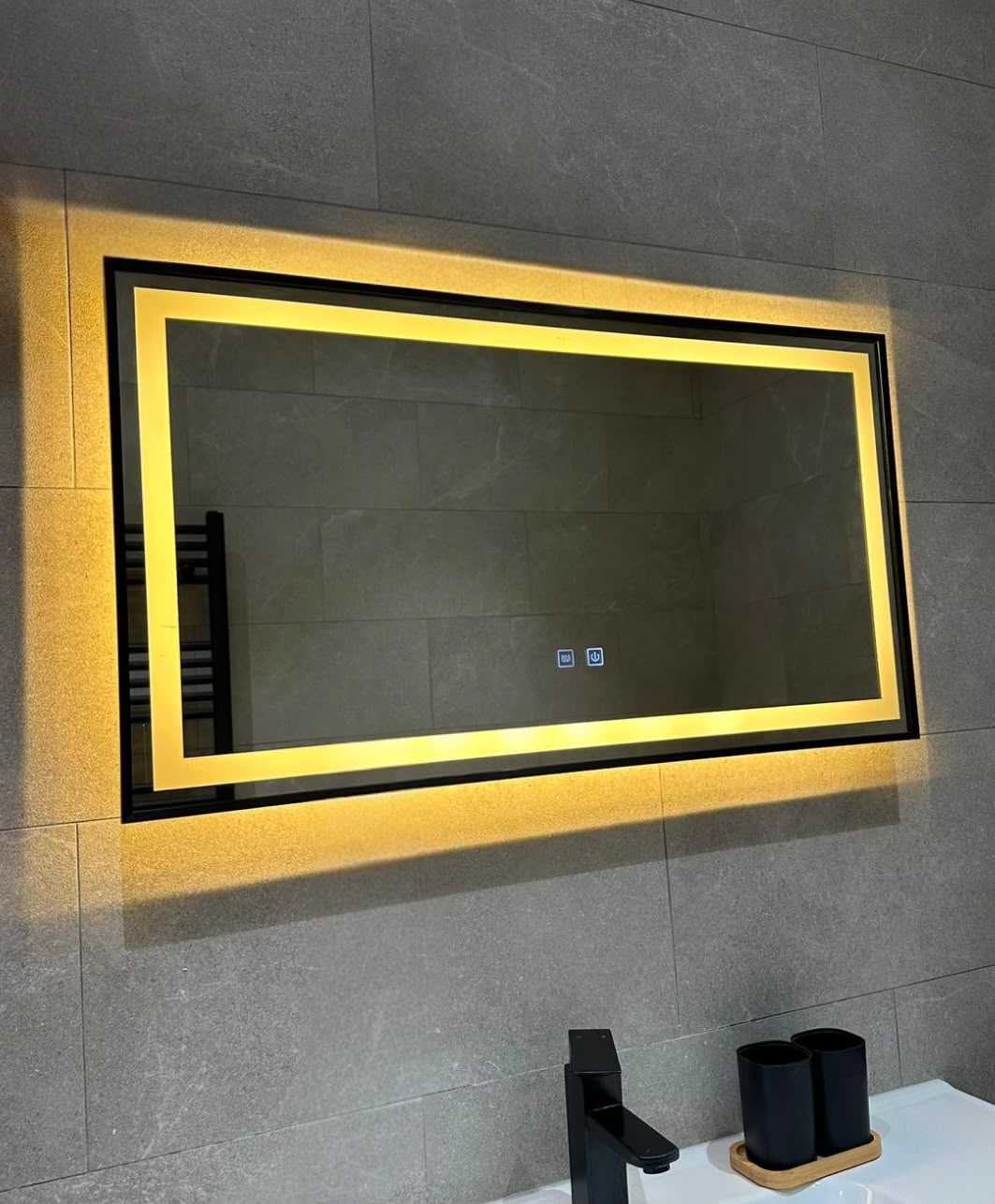 Miroir Alma — 90 × 50 cm · LED anti-buée