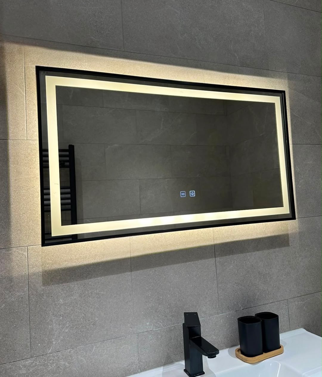 Miroir Alma — 90 × 50 cm · LED anti-buée
