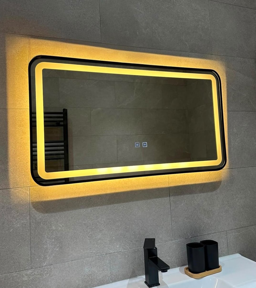 Miroir Alyra — 90 × 50 cm · LED anti-buée