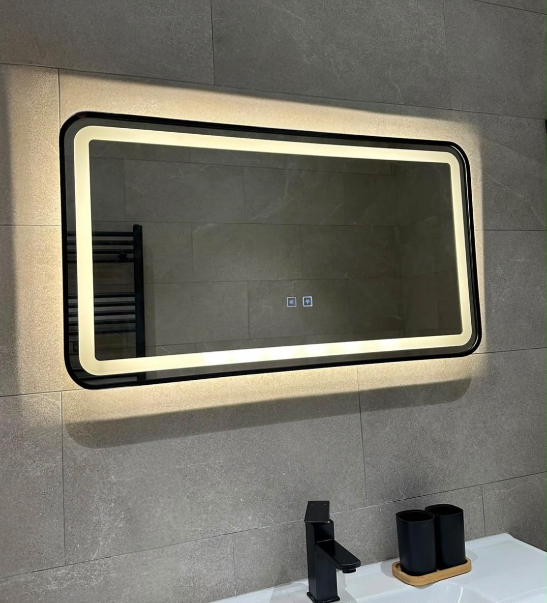Miroir Alyra — 90 × 50 cm · LED anti-buée