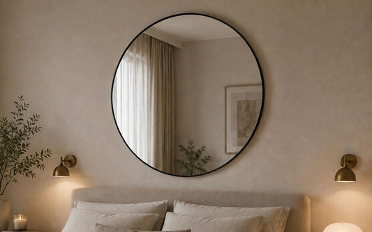 Miroir rond Nocta Ø 100 cm · noir