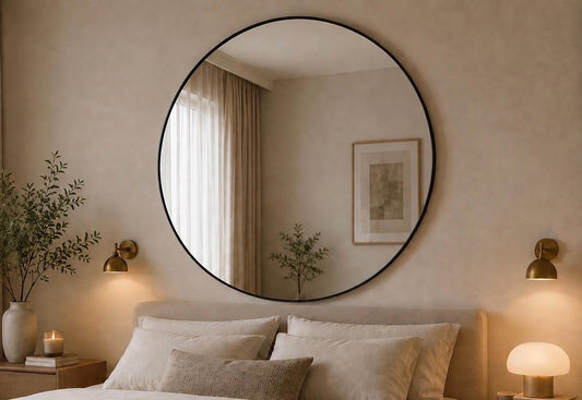 Miroir rond Nocta Ø 120 cm · noir